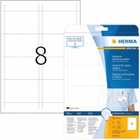 Herma Special A4 90x60mm Cardboard Inserts pour Name Badges - Blanc (Lot de 200)