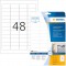 Herma 9531 etiquettes film adhesif outdoor 45,7 x 21,2 A4 LaserCopy 480 pieces Blanc