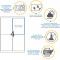HERMA 9539 Lot de 160 etiquettes autocollantes en polyethylene mat Format A4 (99,1 x 139 mm, 40 feuilles, en polyethylene) impri