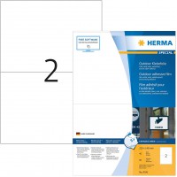 Herma 9541 resistante aux intemperies etiquettes film adhesif outdoor (210 x 148 mm vers DIN A4, film autocollant) 80 sur 40 Feu