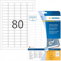 Herma 10003 etiquettes movables/amovibles 35,6 x 16,9 A4 2000 pieces Blanc