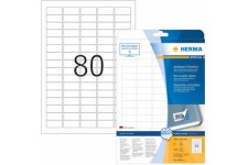 Herma 10003 etiquettes movables/amovibles 35,6 x 16,9 A4 2000 pieces Blanc