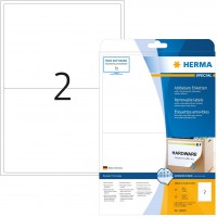 Herma 10020 etiquettes movables/amovibles 199,6 x 143,5 A4 50 pieces Blanc