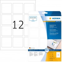 Herma 10109 etiquettes carrees movables/amovibles 60 x 60 A4 300 pieces Blanc