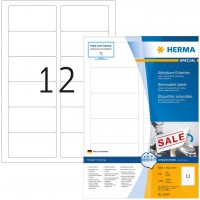 Herma 10304 etiquettes movables/amovibles 88,9 x 46,6 A4 1200 pieces Blanc