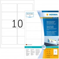 Herma 10307 etiquettes movables/amovibles 96 x 50,8 A4 1000 pieces Blanc