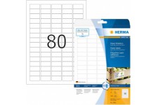 Herma 10901 etiquettes super adhesives 35,6 x 16,9 A4 2000 pieces Blanc