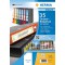 Herma 12900 detachables etiquettes classeur a4 papier mat opaque 192 x 38 mm-lot de 5 feuilles de 35 pieces (blanc)