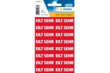 HERMA Textetiketten "EILT SEHR", 12 x 40 mm, rot / weiB