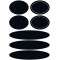 HERMA 15093 etiquette auto-collante Noir Ovale Permanent 14 piece(s) - etiquettes auto-collantes (Noir, Ovale, Permanent, Papier
