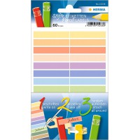 Herma 15238 etiquettes pour Stylos (en Papier, 10 X 46 mm, Permanent Autocollant pour enfants) 60 Pieces, Plusieurs 