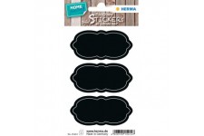 HERMA 15414 Permanent Noir 4piece(s) etiquette auto-collante - etiquettes auto-collantes (Noir, Permanent, Papier, 4 piece(s), A