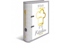 HERMA Classeur a  recette A5 Star of the Kitchen, dos de 7 cm, en carton robuste, imprime entierement a  l'exterieur et finition