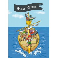 HERMA 15417 Album d'autocollants Pirates Aventures DIN A5 vierge (16 pages en papier special enduit) pour collectionner, 1 livre