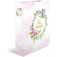 HERMA Organiseur de mariage A4 Wedding Planner Wir heiraten, dos de 6 cm, en carton robuste, imprime entierement a  l'exterieur 