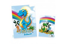 HERMA album broderie. Dinosaure Format A5 bleu