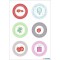 HERMA 15471 Papier Multicolore 12piece(s) autocollant decoratif - Autocollants decoratifs (Papier, Multicolore, Ampoule, 12 piec
