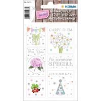 HERMA 15473 Papier Multicolore 12piece(s) autocollant decoratif - Autocollants decoratifs (Papier, Multicolore, Ampoule, 12 piec