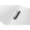 HERMA Classeurs a¡ 2 anneaux A4 Translucide Blanc, dos de 25 mm, Classeur souple en plastique, Avec compresseur