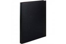 HERMA Classeurs a¡ 2 anneaux A4 Translucide Noir, dos de 25 mm, Classeur souple en plastique, Avec compresseur