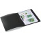 HERMA Classeurs a¡ 2 anneaux A4 Translucide Noir, dos de 25 mm, Classeur souple en plastique, Avec compresseur