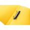 HERMA Classeurs a¡ 2 anneaux A4 Translucide Jaune, dos de 25 mm, Classeur souple en plastique, Avec compresseur