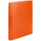 HERMA Classeurs a¡ 2 anneaux A4 Translucide Orange, dos de 25 mm, Classeur souple en plastique, Avec compresseur