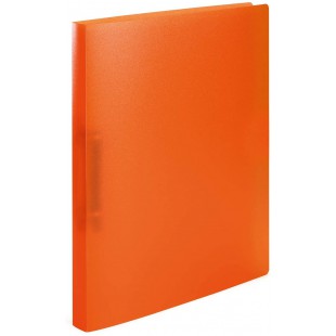 HERMA Classeurs a¡ 2 anneaux A4 Translucide Orange, dos de 25 mm, Classeur souple en plastique, Avec compresseur