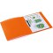 HERMA Classeurs a¡ 2 anneaux A4 Translucide Orange, dos de 25 mm, Classeur souple en plastique, Avec compresseur