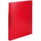 HERMA Classeurs a¡ 2 anneaux A4 Translucide Rouge, dos de 25 mm, Classeur souple en plastique, Avec compresseur