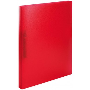 HERMA Classeurs a¡ 2 anneaux A4 Translucide Rouge, dos de 25 mm, Classeur souple en plastique, Avec compresseur