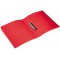 HERMA Classeurs a¡ 2 anneaux A4 Translucide Rouge, dos de 25 mm, Classeur souple en plastique, Avec compresseur