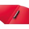 HERMA Classeurs a¡ 2 anneaux A4 Translucide Rouge, dos de 25 mm, Classeur souple en plastique, Avec compresseur