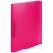 HERMA Classeurs a¡ 2 anneaux A4 Translucide Rose fonce, dos de 25 mm, Classeur souple en plastique, Avec compresseur