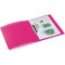HERMA Classeurs a¡ 2 anneaux A4 Translucide Rose fonce, dos de 25 mm, Classeur souple en plastique, Avec compresseur