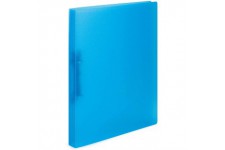 HERMA Classeurs a¡ 2 anneaux A4 Translucide Bleu, dos de 25 mm, Classeur souple en plastique, Avec compresseur