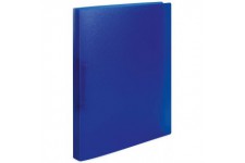 HERMA Classeurs a¡ 2 anneaux A4 Translucide Bleu fonce, dos de 25 mm, Classeur souple en plastique, Avec compresseur