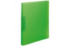 HERMA Classeurs a¡ 2 anneaux A4 Translucide Vert, dos de 25 mm, Classeur souple en plastique, Avec compresseur