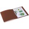 HERMA Classeurs a¡ 2 anneaux A4 Translucide Brun, dos de 25 mm, Classeur souple en plastique, Avec compresseur