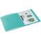 HERMA Classeurs a¡ 2 anneaux A4 Translucide Turquoise, dos de 25 mm, Classeur souple en plastique, Avec compresseur