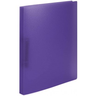 HERMA Classeurs a¡ 2 anneaux A4 Translucide Violet, dos de 25 mm, Classeur souple en plastique, Avec compresseur