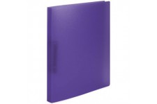 HERMA Classeurs a¡ 2 anneaux A4 Translucide Violet, dos de 25 mm, Classeur souple en plastique, Avec compresseur