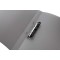 HERMA Classeurs a¡ 2 anneaux A4 Translucide Gris, dos de 25 mm, Classeur souple en plastique, Avec compresseur