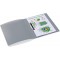 HERMA Classeurs a¡ 2 anneaux A4 Translucide Gris, dos de 25 mm, Classeur souple en plastique, Avec compresseur