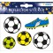 Herma Lot de 5 autocollants reflechissants - Tenue permanente - Motif football