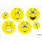 Herma Lot de 6 autocollants reflechissants fluorescents Motif Visage souriant
