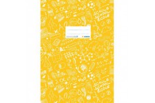 Lot de 10 : Protege-cahier «Schoolydoo» de Herma - En plastique - Format A4 - a€ motifs - 1piece 4, gemustert, 1 Stuck jaune