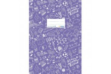 Lot de 10 : Protege-cahier «Schoolydoo» de Herma - En plastique - Format A4 - a€ motifs - 1piece violett