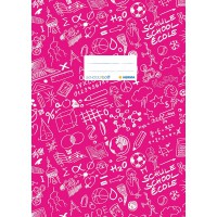 Lot de 10 : Herma Schoolydoo Protege-cahiers en plastique, format A4, a motifs, 1 piece rose