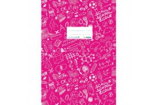 Lot de 10 : Herma Schoolydoo Protege-cahiers en plastique, format A4, a motifs, 1 piece rose